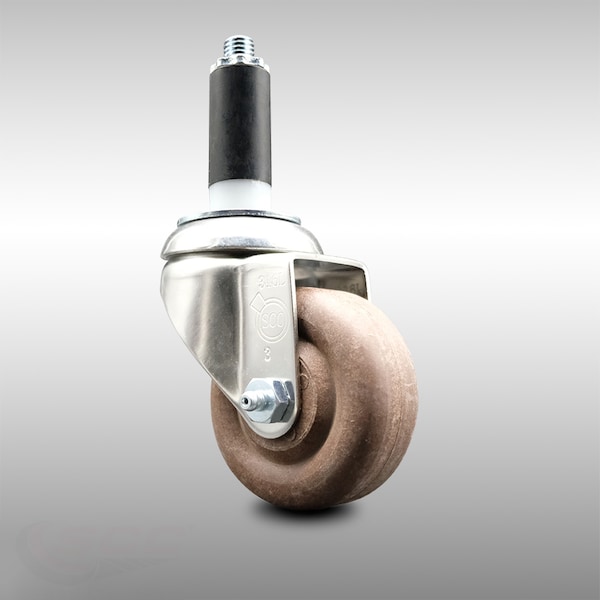 3 Inch 316SS High Temp Glass Filled Nylon 1-1/8 Inch Expanding Stem Caster SCC